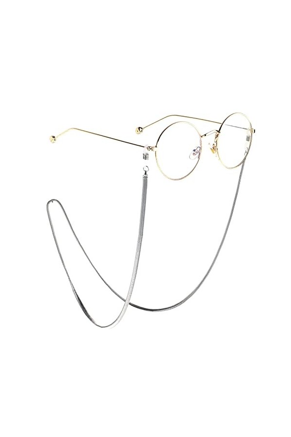 ENLLY Chaînes Sangle de Lunettes for Femmes Cordon de Lunettes élégant Color : Argent, Size : 1 