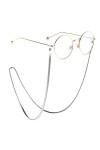 ENLLY Chaînes Sangle de Lunettes for Femmes Cordon de Lunettes élégant Color : Argent, Size : 1 