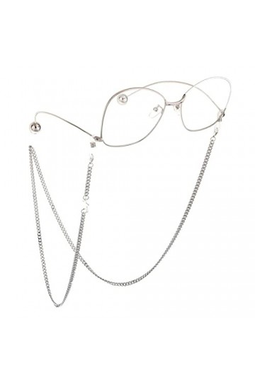 HOOENG Sangle de Lunettes Lunettes chaînes for Femmes métal étoile Masque chaînes Simple élégant Oeil chaîne Porte-chaîne Lun