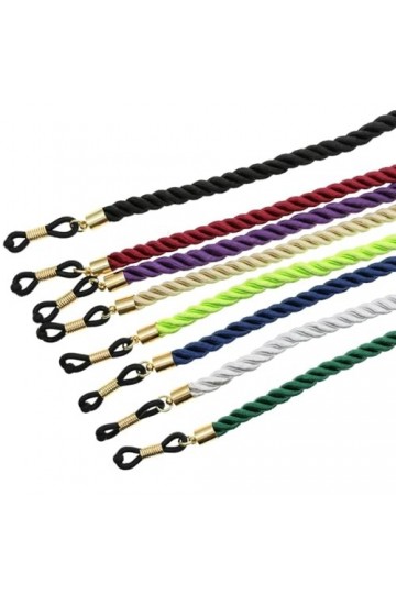 Oshhni 8 pièces sangle de lunettes cordon de cou réutilisable léger polyvalent robuste chaînes de support de lunettes sangles