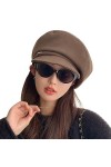 WANYIG Béret pour femme - Style rétro japonais - Béret en coton - Chapeau de peintre - Confortable et chaud - Pour le printem