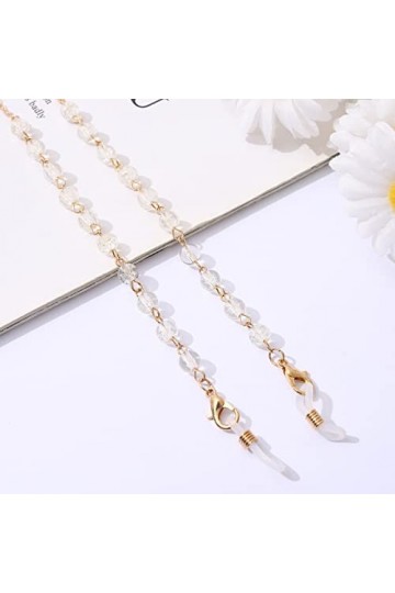 Chaînes De Lunettes En Pierre Naturelle Porte-masque Rond Collier De Lunettes De Soleil Perlé Chaîne Pour Femmes Bijoux Chaîn
