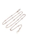 ENLLY Chaînes Sangle De Lunettes for Femmes Zircon Chaîne Anti-Perte De Cou Élégant Lunettes Cordon Color : Rose Gold, Size 