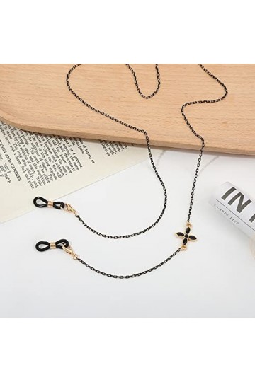 Mode Métal Lunettes Chaîne Corde Suspendue Pour Femmes Rétro Perle Lunettes De Soleil Longe Chaînes Accessoires,5