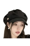 WANYIG Barrett Casquette pour femme Style nuage Béret en fibre de polyester Personnalités Bérets Femmes avec visière pour pri