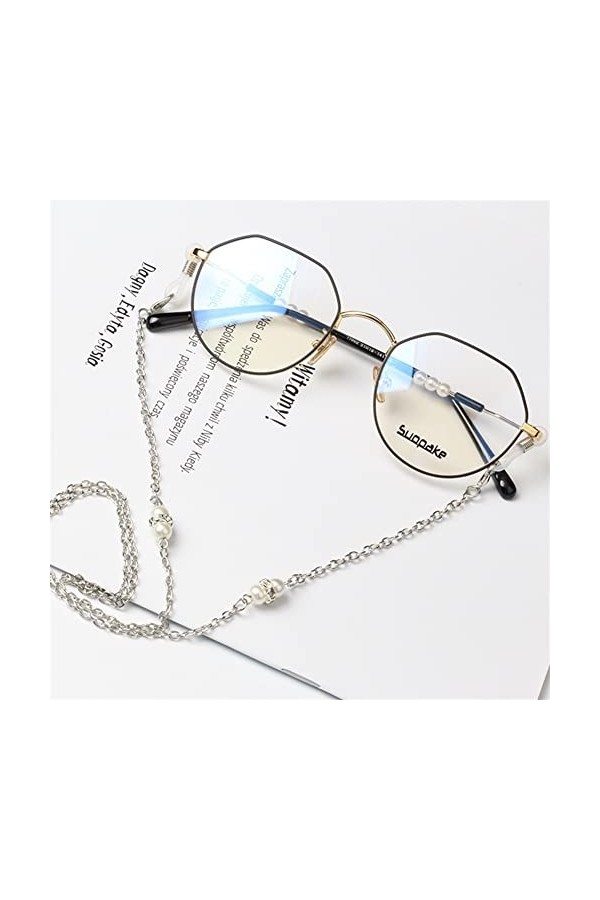 HOOENG Sangle de Lunettes Lunettes lanière for Femmes Vintage Anti-Perte Lunettes retenue élégant Oeil chaîne chaîne Titulair