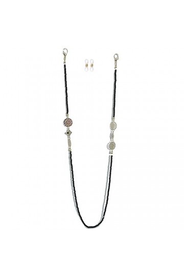 WEPINS Chaînes de Lunettes de Sangle for Femmes Chaînes de Masque de Perles de Cristal Cordon de Lunettes de Mode Vintage