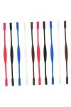 Mikikit 10 Pièces Sangle De Lunettes En Silicone Sangle De Lunettes De Soleil Chaînes Anti-lunettes Cordons De Lanières De Lu
