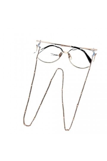 DUNSBY Chainette de Lunettes Chaînes de lunettes de soleil for femmes, chaînes de lunettes en cristal de perles, lanière Col