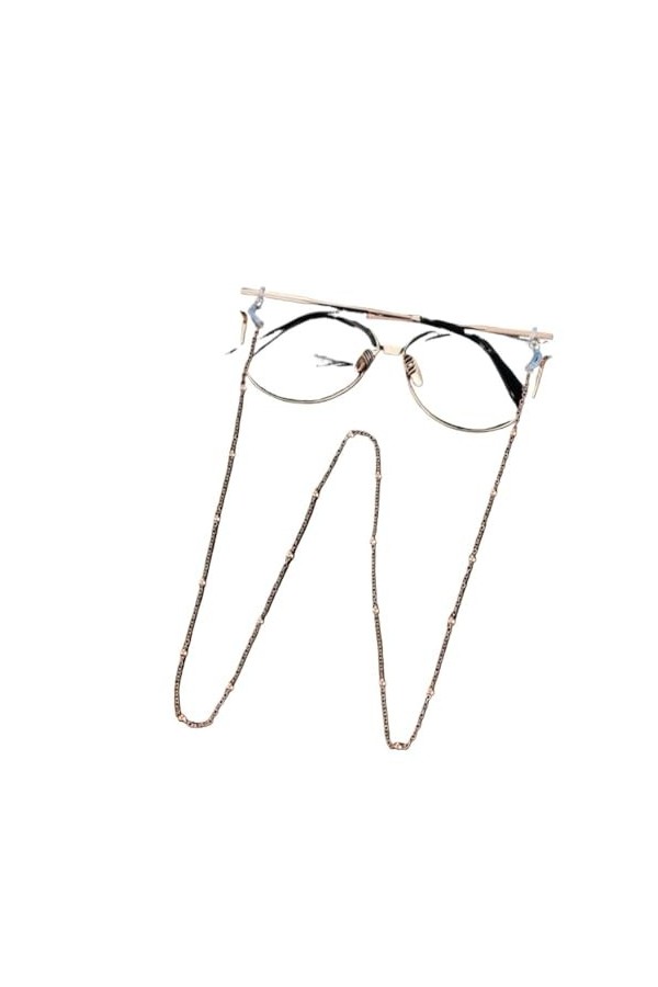 DUNSBY Chainette de Lunettes Chaînes de lunettes de soleil for femmes, chaînes de lunettes en cristal de perles, lanière Col