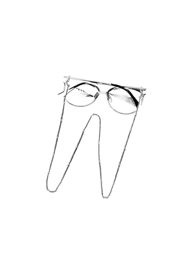 DUNSBY Chainette de Lunettes Chaînes de lunettes de soleil for femmes, chaînes de lunettes en cristal de perles, lanière Col