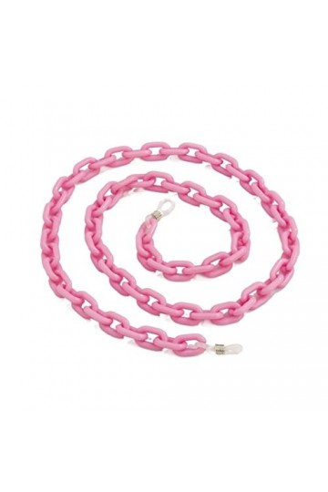 DAVBIR Chaînes de lunettes, lanière de lunettes pour femmes, masque facial en acrylique coloré, sangles de lunettes de soleil