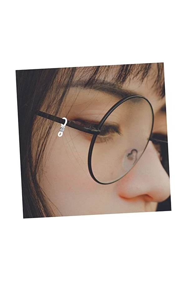 SEWACC 40 Pièces Boucle Antidérapante Pour Lunettes Chaîne Connecteurs DExtrémité De Lunettes Support De Lunettes Fin Lunett
