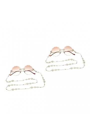 HAPINARY 2Pcs Cordon En De Cordon Chaîne De Lunettes Lunettes Anti-Dérapant Suspendu Pour Dorées Lunettes De Soleil Corde Per