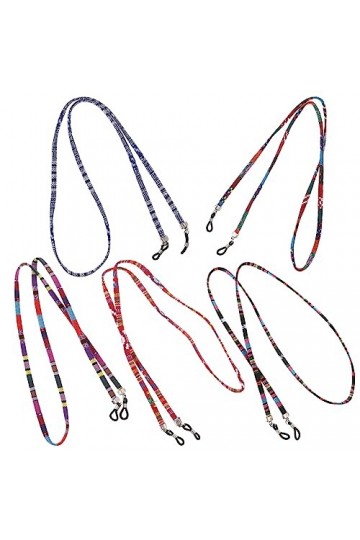 Housoutil 10Pcs Lunettes À Bandoulière Corde Masques En Feuille Pour Le Visage Cordons Pour Cordons Colorés Support De Sangle