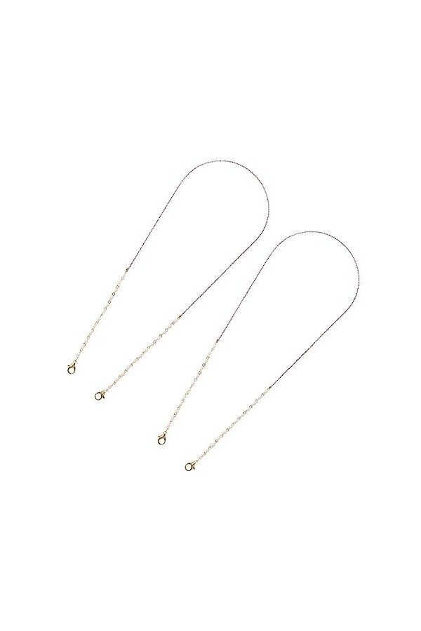 Operitacx 2 Pièces Masque Anti-Chute Longes De Chaîne Pour Lunettes De Soleil Pour Lunettes Lanière Pour Support De Chaîne De