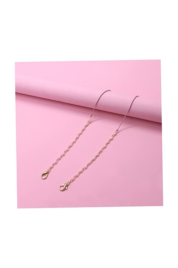 Operitacx 2 Pièces Masque Anti-Chute Longes De Chaîne Pour Lunettes De Soleil Pour Lunettes Lanière Pour Support De Chaîne De