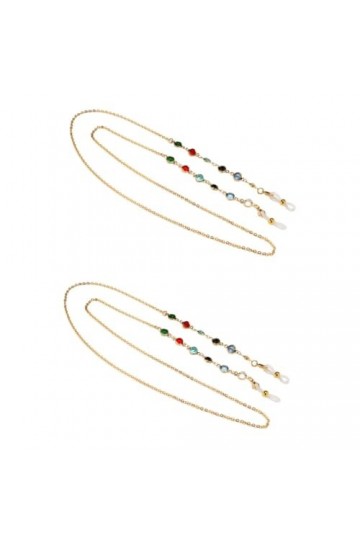 Housoutil 2 Pcs Femmes Lunettes Chaîne Lunettes Chaîne Cordon Collier De Lunettes Quai Lunettes De Soleil Pour Femmes Cordon 