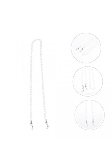 STOBOK 1Pc Masque Lunettes Chaîne Lunettes Cou Retenue Anti Perte Visage Couvrant Sangle Visage Couvrant Cou Chaîne Élégant L