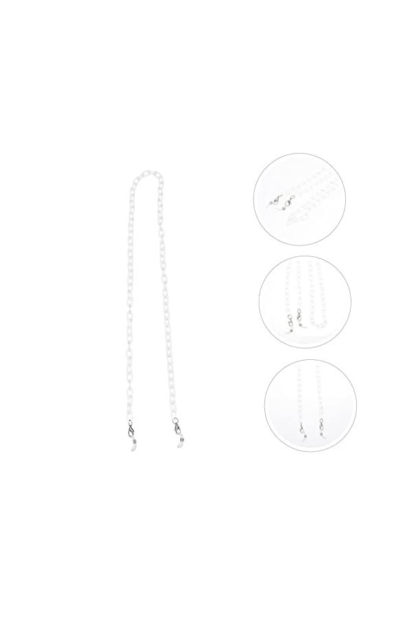 STOBOK 1Pc Masque Lunettes Chaîne Lunettes Cou Retenue Anti Perte Visage Couvrant Sangle Visage Couvrant Cou Chaîne Élégant L