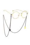 HOOENG Chaînes de Lunettes de Lunettes for Femmes Pendentif Chat Noir chaînes de Masque chaîne doeil de Mode Porte-chaîne Lu