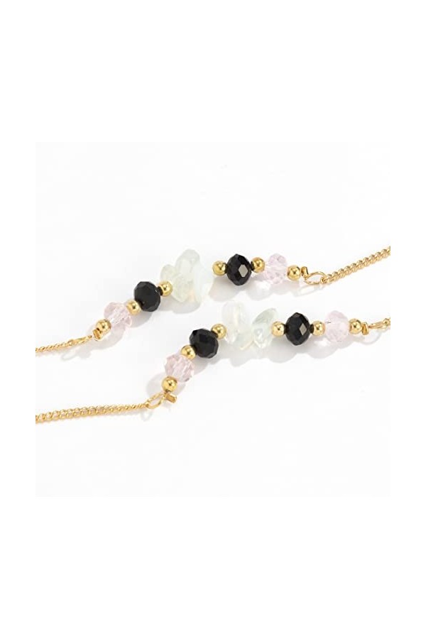 ORLTL chaîne de Lunettes Lunettes Chaînes De Lunettes for Femmes Chaînes De Masque De Perles Irrégulières Simples Cordon De L