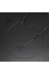 Gyrosphere Chaînes de Lunettes Sangle de Lunettes for Femmes Pendentif Triangle Noir Chaînes de Masque Cordon de Lunettes élé