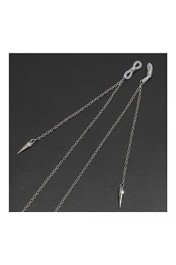 ORLTL chaîne de Lunettes Lunettes Longe Lunettes Chaînes for Femmes Métal Strass Pendentif Masque Chaînes Élégant Lunettes Co
