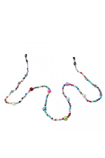 UKCOCO 2 Pièces Corde Anti-perte Cordon Porte-lunettes Sangle Porte-lunettes Perlée Sangle De Lunettes De Soleil Chaîne De Su