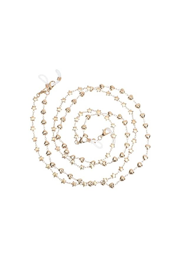 Beatifufu 2 Pièces Chaîne Suspendue Cordon De Lunettes Cordon Couvre-visage Support De Couverture Faciale Sangle Porte-lunett