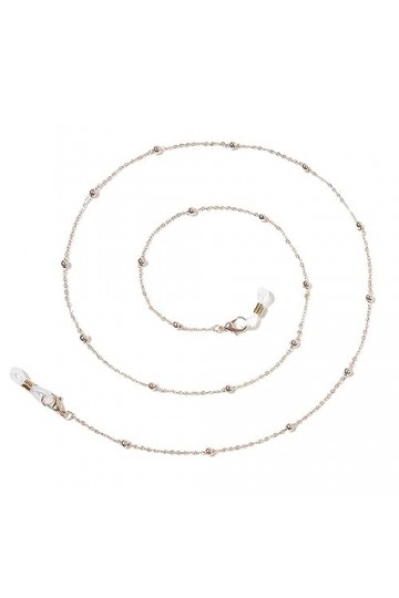 HczIon Chaîne Lunettes 2 Pièces De Masque,Chaîne,Cordon,Chaîne De Lunettes,Collier Anti Perte Ornement,Or