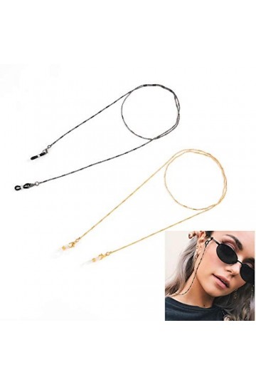 Sethain Des lunettes de soleil Titulaire Sangle 2 pièces Lunettes Sangle Antidérapant Lunettes Les bretelles Visage Couvrant 