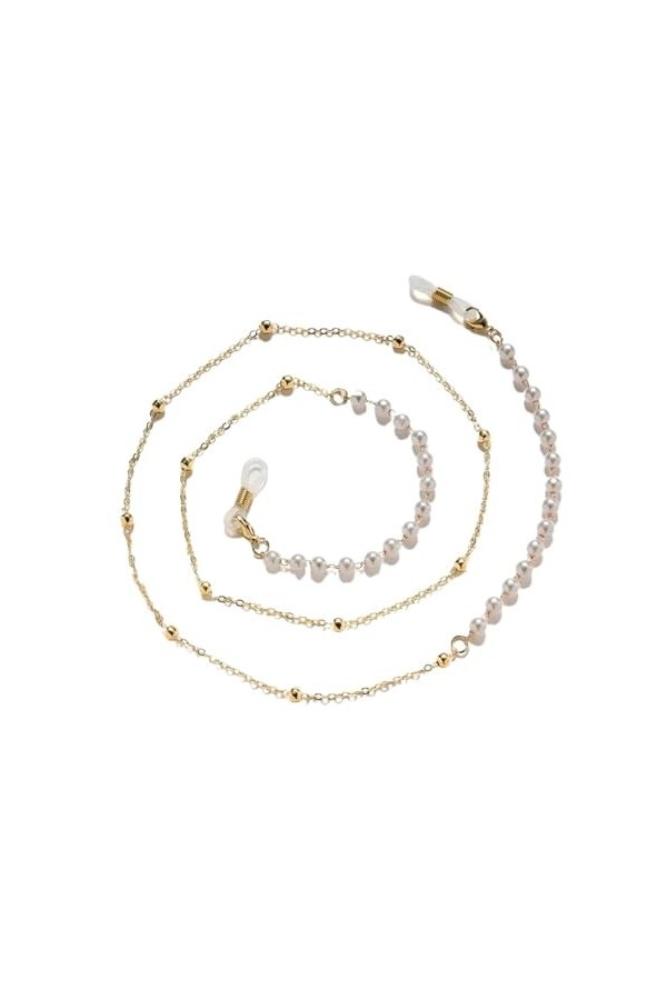 Collier de lanière de lunettes de soleil for femmes, perles, chaînes de lunettes, cordon de lunettes, bijoux, accessoires Co