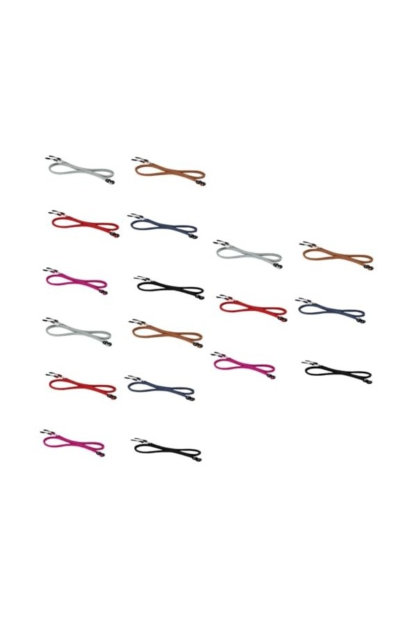 HOMSFOU 12 Pcs Lunettes De Retenue Lunettes Chaîne Non Lunettes Cordon Lunettes De Soleil De Course Anti Lunettes Non Lunette