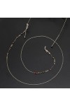 HOOENG Sangle Lunettes chaînes for Femmes coloré Strass Cou chaîne rétro élégant Lunettes retenue Lunettes Cordon