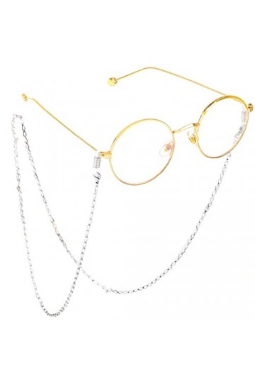 OMNIOF Longe de Lunettes Sangle de Lunettes for Femmes chaînes de Masque en Acier Inoxydable Anti-Perte Cordon de Lunettes él