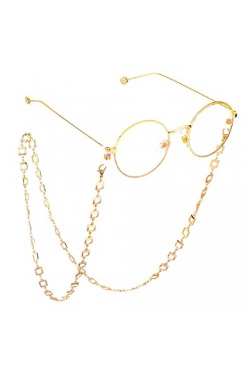 Longe Lunettes chaînes for Femmes métal Lunettes retenue Anti-Perte Mode Lunettes Cordon Convient pour Les Lunettes et Les Ma