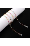 WEPINS Chaînes de Lunettes Sangle de Lunettes for Femmes Chaînes de Masque perlées en Cristal coloré Cordon de Lunettes éléga