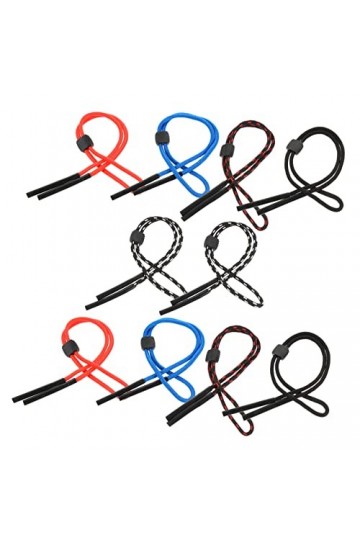 DOITOOL 10 Pièces Cordon De Lunettes Lunettes Corde Antidérapante Lunettes De Sport Chaîne Fixe Lunettes Antidérapantes Chaîn