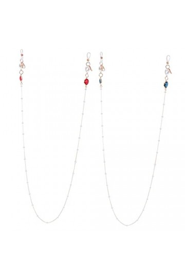 GALPADA 2 Pièces Corde Anti-perte Colliers De Perles Pour Femmes Chaîne De Chapeau Lanières Dinsigne Pour Femmes Cordon Couv