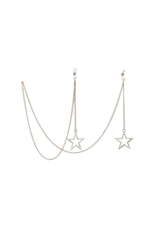 Chaînes de lunettes en métal, longes de lunettes de soleil, cordons de lunettes, sangle de lunettes, accessoires Color : 6, 