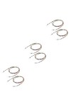 SOIMISS 6 Pcs Lunettes Un Cou Lecture Lunettes De Retenue Cordons Accidentels Titulaires Verre Fait À La Main Mais Chaînes De