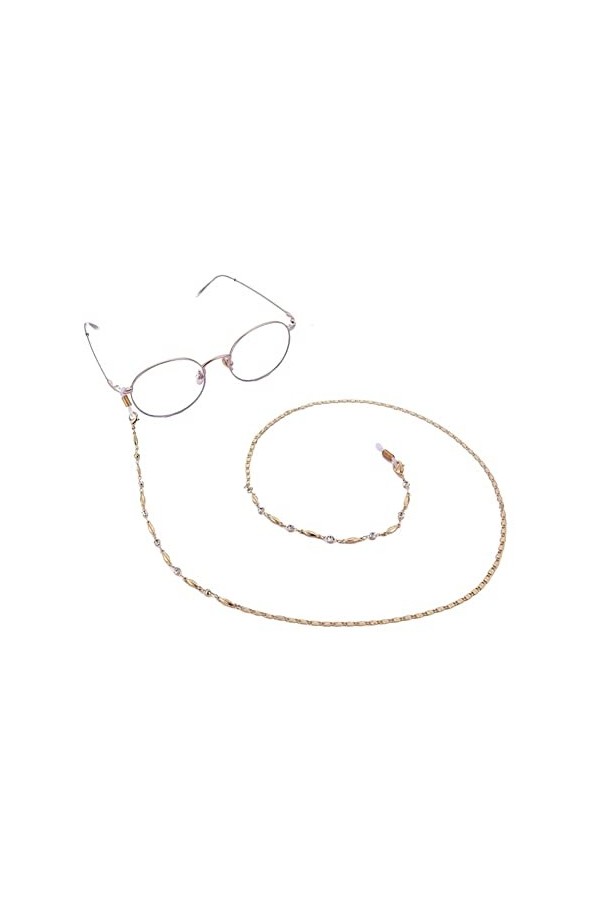 DAVBIR Chaînes de lunettes pour femmes, support de chaîne de lunettes élégant Color : Or, Size : 1 