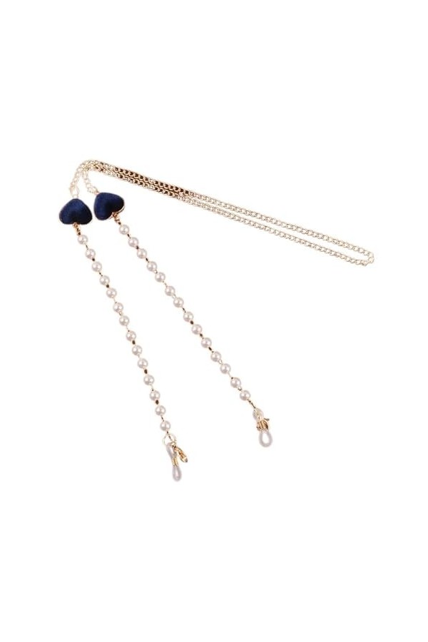 Chaîne de lunettes de soleil suspendue, bijoux en forme de cœur en perles for femmes Color : A1, Size : 1 SIZE 