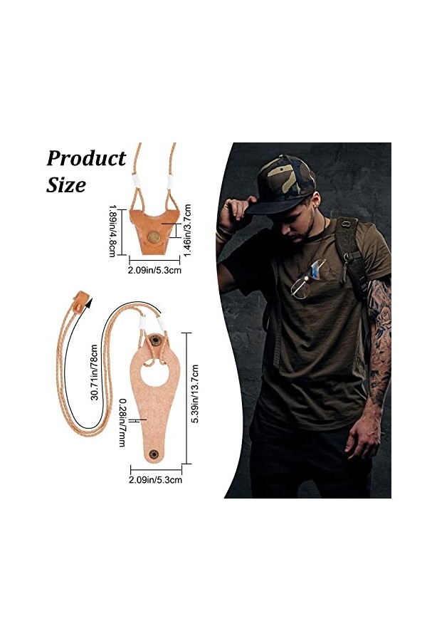 GORGECRAFT 2pcs Support de Sangle de Lunettes en Cuir Premium Antidérapant Sangles de Lunettes de Soleil Chaînes de Lunettes 