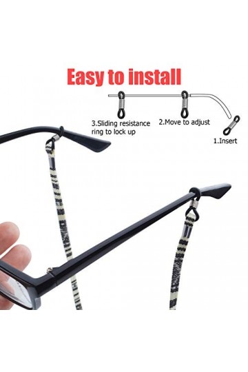 Aylifu Cordons Lunettes Soleil, 5pcs Chaînes De Lunettes Corde à Lunettes Fil Lunette Sangle Homme Cordon Lunettes Porte Lune