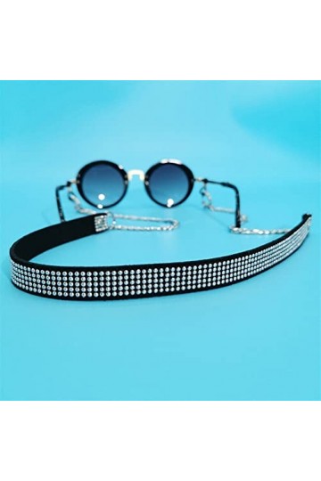 DAVBIR Chaînes bracelet de lunettes pour femmes, chaînes de masque en acier inoxydable, cordon de lunettes de mode hip hop