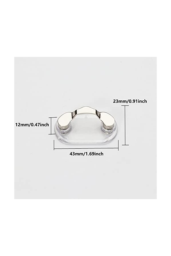 Lot de 4 porte-lunettes magnétiques en acier inoxydable avec cristaux et perles 12 couleurs, Vert 1, taille unique