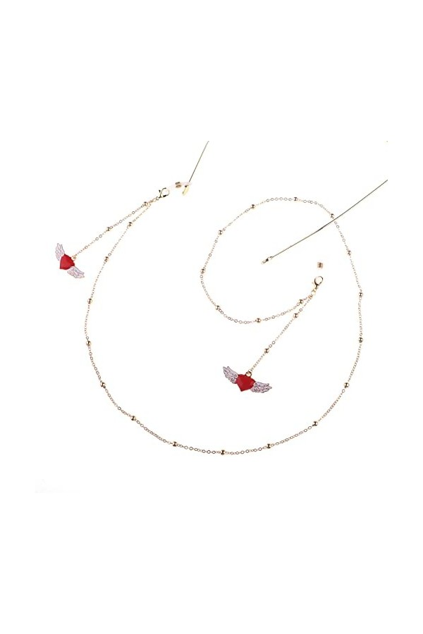 WEPINS Chaînes Lunettes Longe for Femmes Cristal Perlé Masque Chaînes Simple Élégant Lunettes Cordon