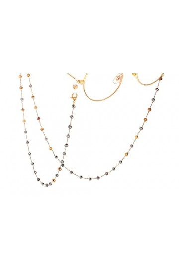 WEPINS Longe Lunettes Chaînes for Femmes Simple Perlé Lunettes De Retenue Mode Lunettes Cordon